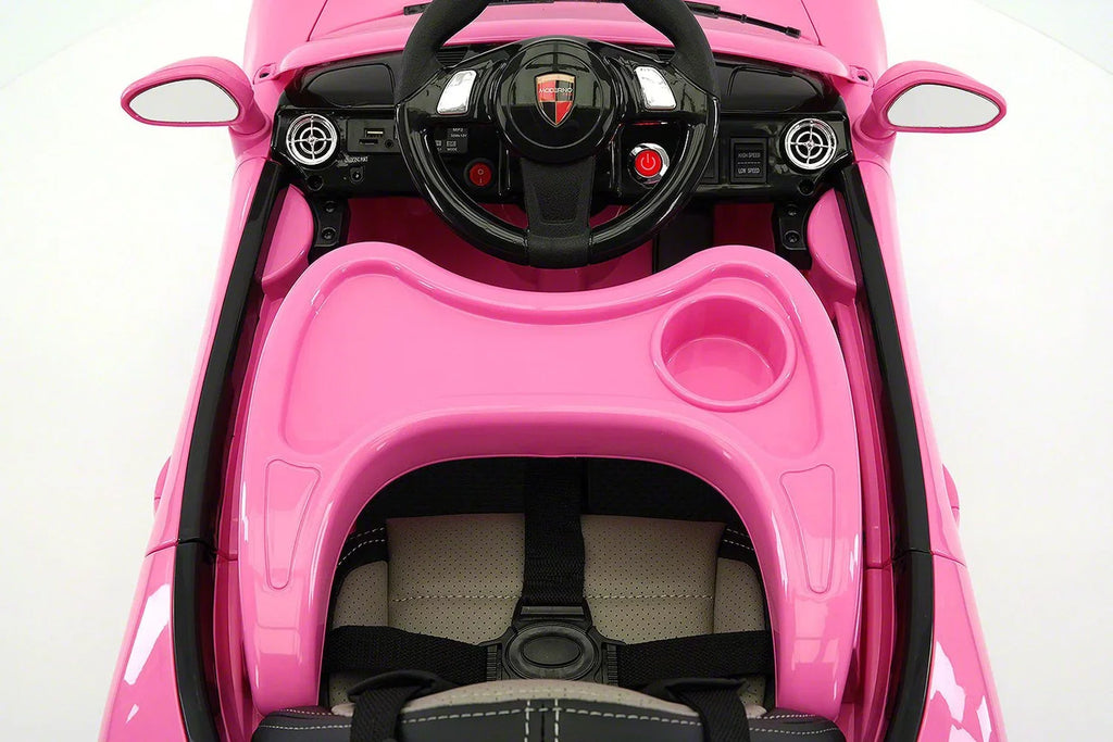 Moderno Kids Pink 12 V Kiddie Roadster Powered Ride-On