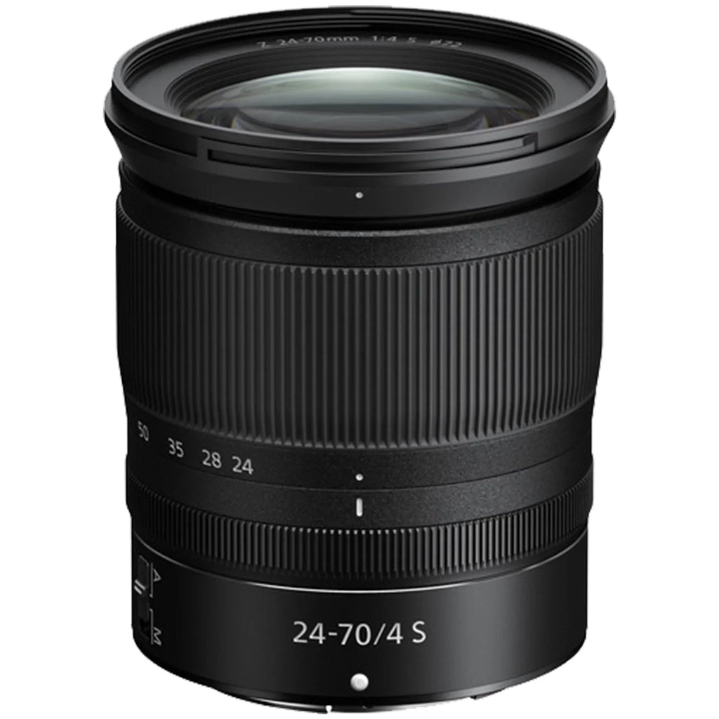 Nikon Z50 Mirrorless Camera with NIKKOR Z 24-70mm f/4 S Lens + 2 Pack 32GB SanDisk Card + Case + Tripod + ZeeTech Accessory Bundle