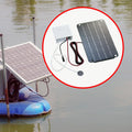 Colaxi Solar Air Pump,Aquarium Air Pump Oxygenator Silent Eco Friendly,6V Solar Pond Aerator Solar Powered Pond Pump for Hydroponics