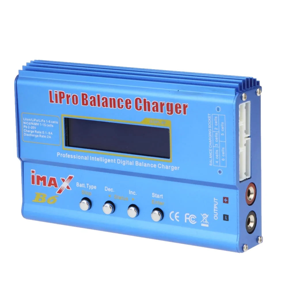 Pinnaco IMAX B6 80W Lipo NiMh Li-ion RC Battery Balance Digital Discharger for RC Fitting