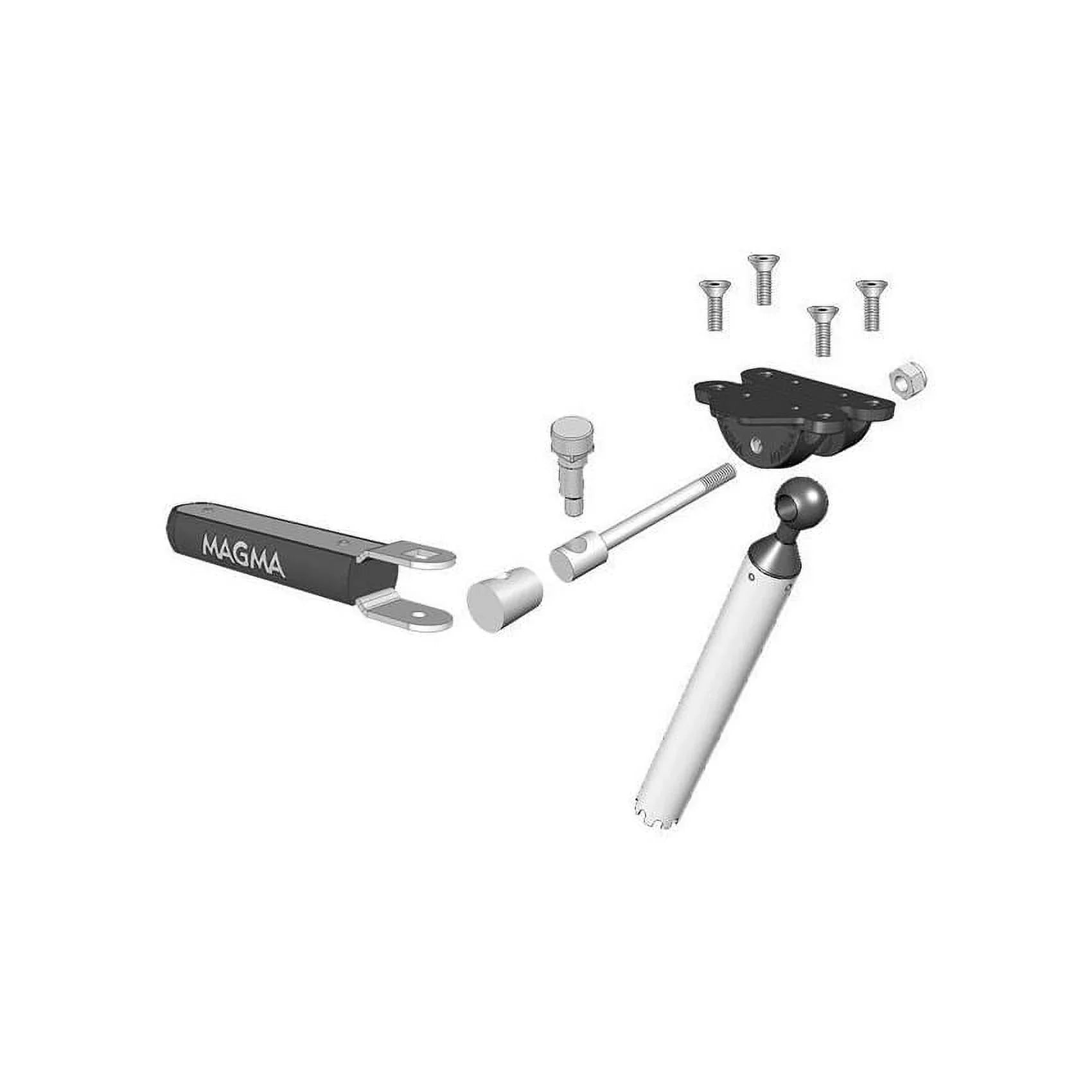 Magma LeveLock All-Angle Fish Rod Holder Mount for Rectangular Grills - T10-355