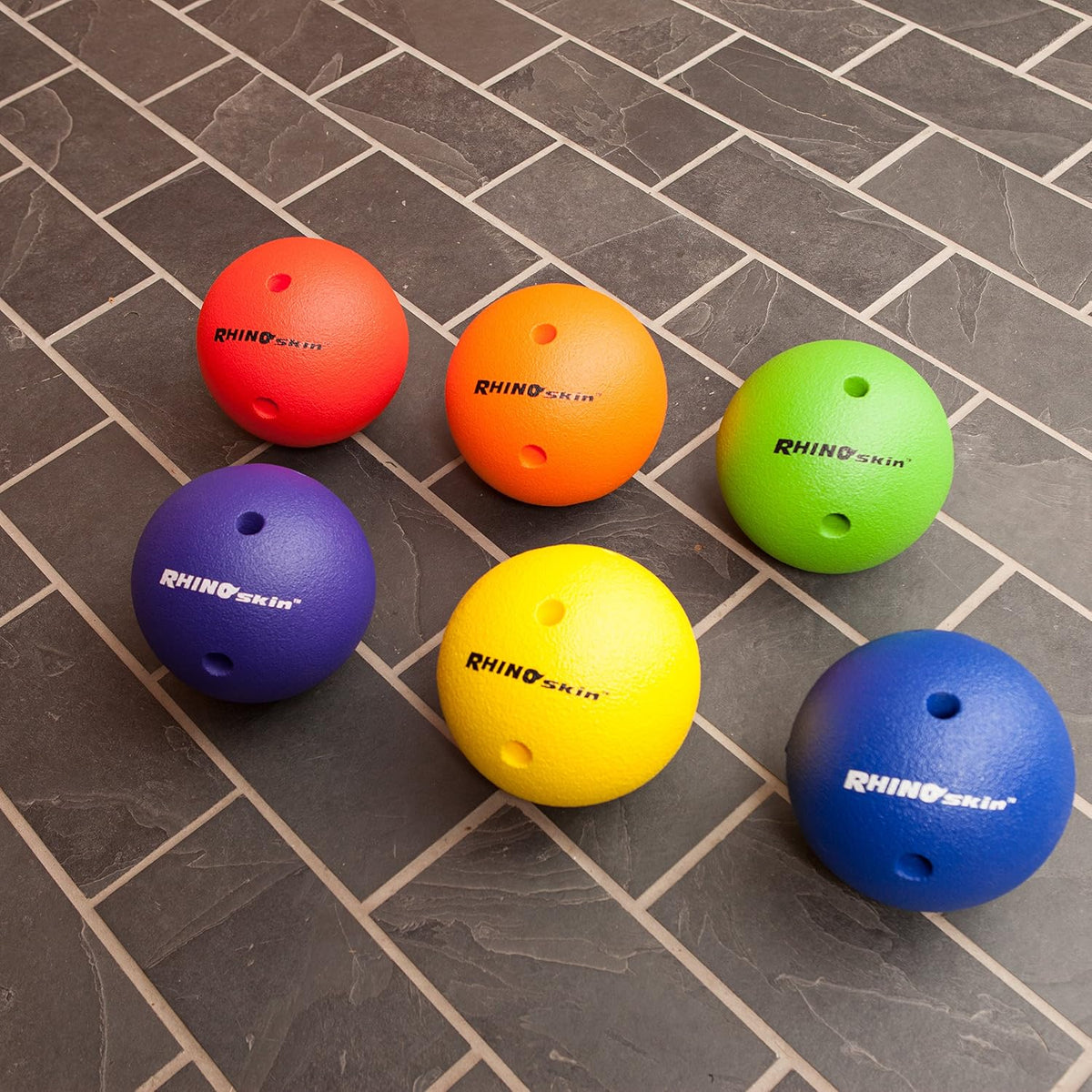 Champion Sports Foam Bowling Ball: Rhino Skin Soft - 1.5 Lb Set of 6 Colors