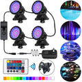 LED Pond Light, Submersible LED Lights RGB Underwater Lights Color Changing Spotlight Outdoor Remote Control IP68 Waterproof Fish Tank Lights Fountain Lights for Aquarium Tank Pool