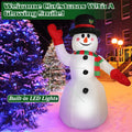 iMountek 7.9ft Christmas Inflatable Giant Snowman, Holiday Blow Up Yard Decoration, Huge Light Up Snowman for Holiday Party Garden Yard Lawn Winter Decor