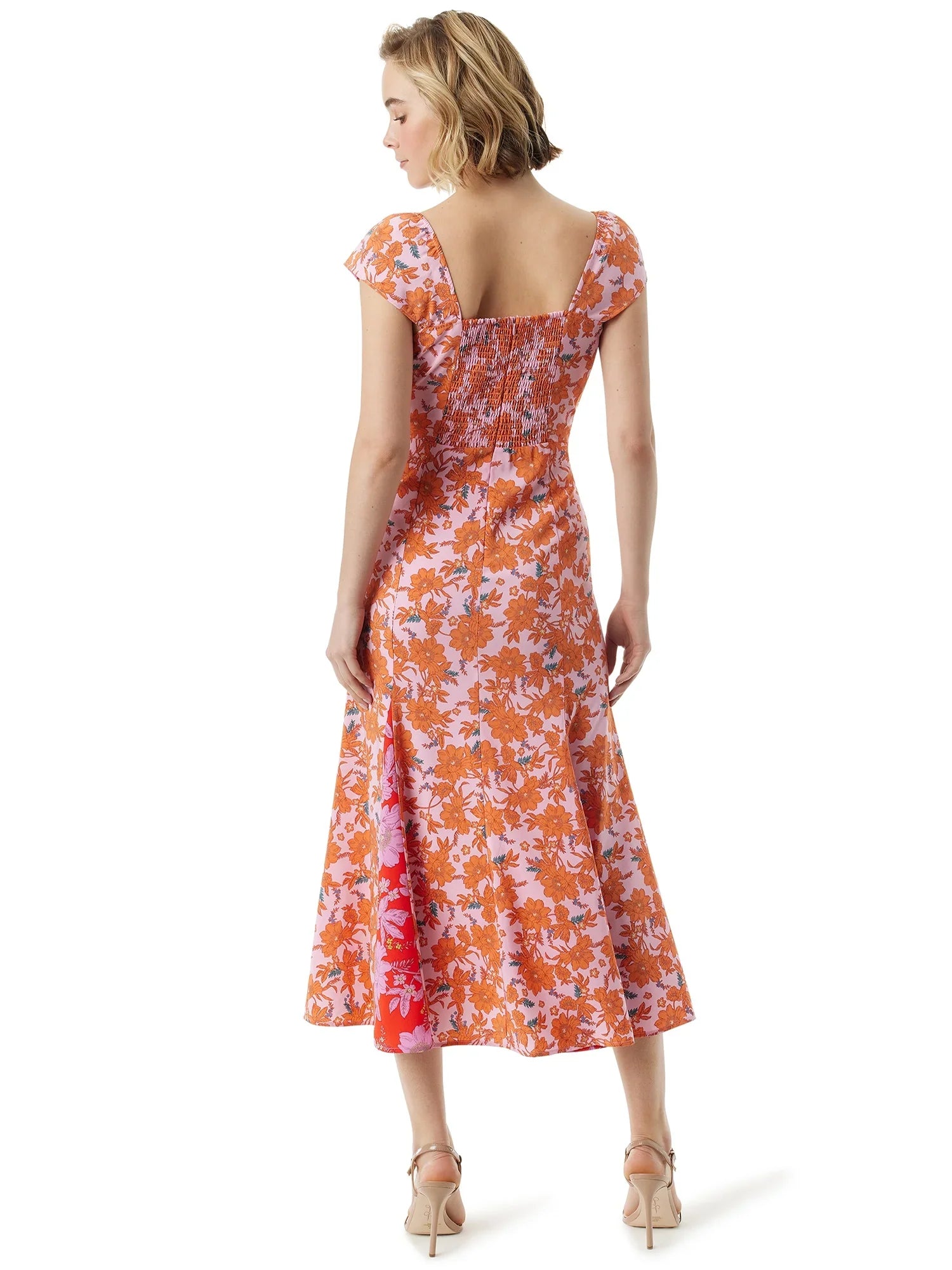 Jessica Simpson Women's Flare Cap Sleeve Dress