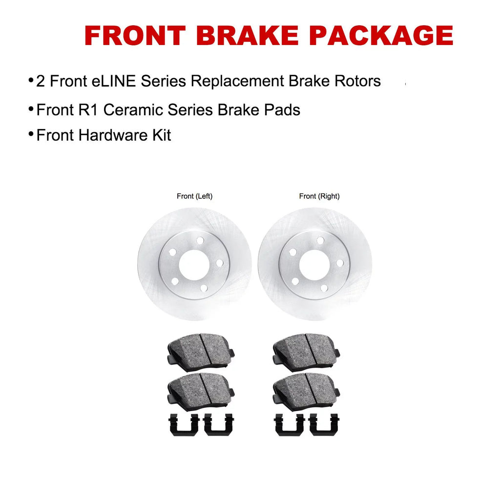 R1 Concepts Wfwh1 47078 R1 Concepts E Line Series Brake Rotor With Ceramic Fits select: 2017-2022 CHEVROLET MALIBU LT, 2016 CHEVROLET MALIBU LS