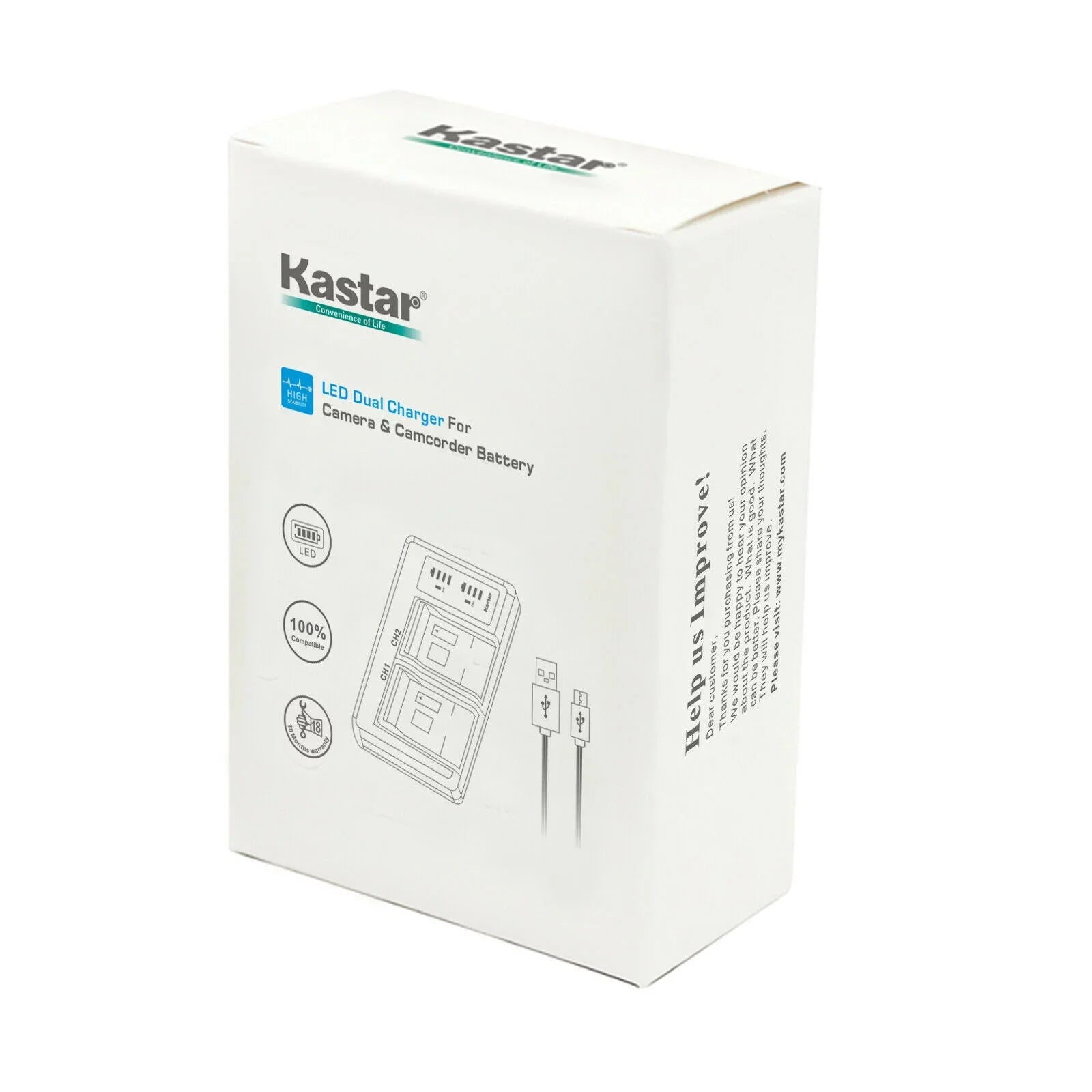 Kastar 4-Pack IA-BP210E Battery and LTD2 USB Charger Replacement for Samsung HMX-F900, HMX-F910, HMX-F920, HMX-H200, HMX-H200BP, HMX-H203, HMX-H203BN, HMX-H204, HMX-H204BN, HMX-H205, HMX-H205BN