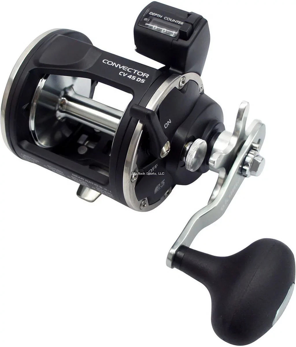 Okuma Convector Star Drag Line Counter 6.2:1 Conventional Fishing Reel, Right Hand - CV-45DS