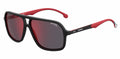 Carrera 8035/SE 003 Matte Black Men's Red Mirror Sunglasses 61-14-145 W/Case