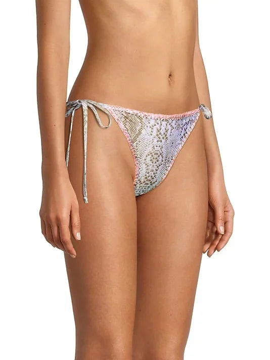 Ramy Brook Womens Myra Side Tie Embellished Swim Bottom Separates