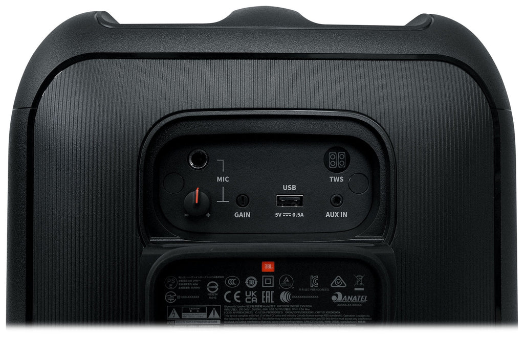 JBL Partybox Encore Essential Portable Compact Party Speaker w LED+Wireless Mics