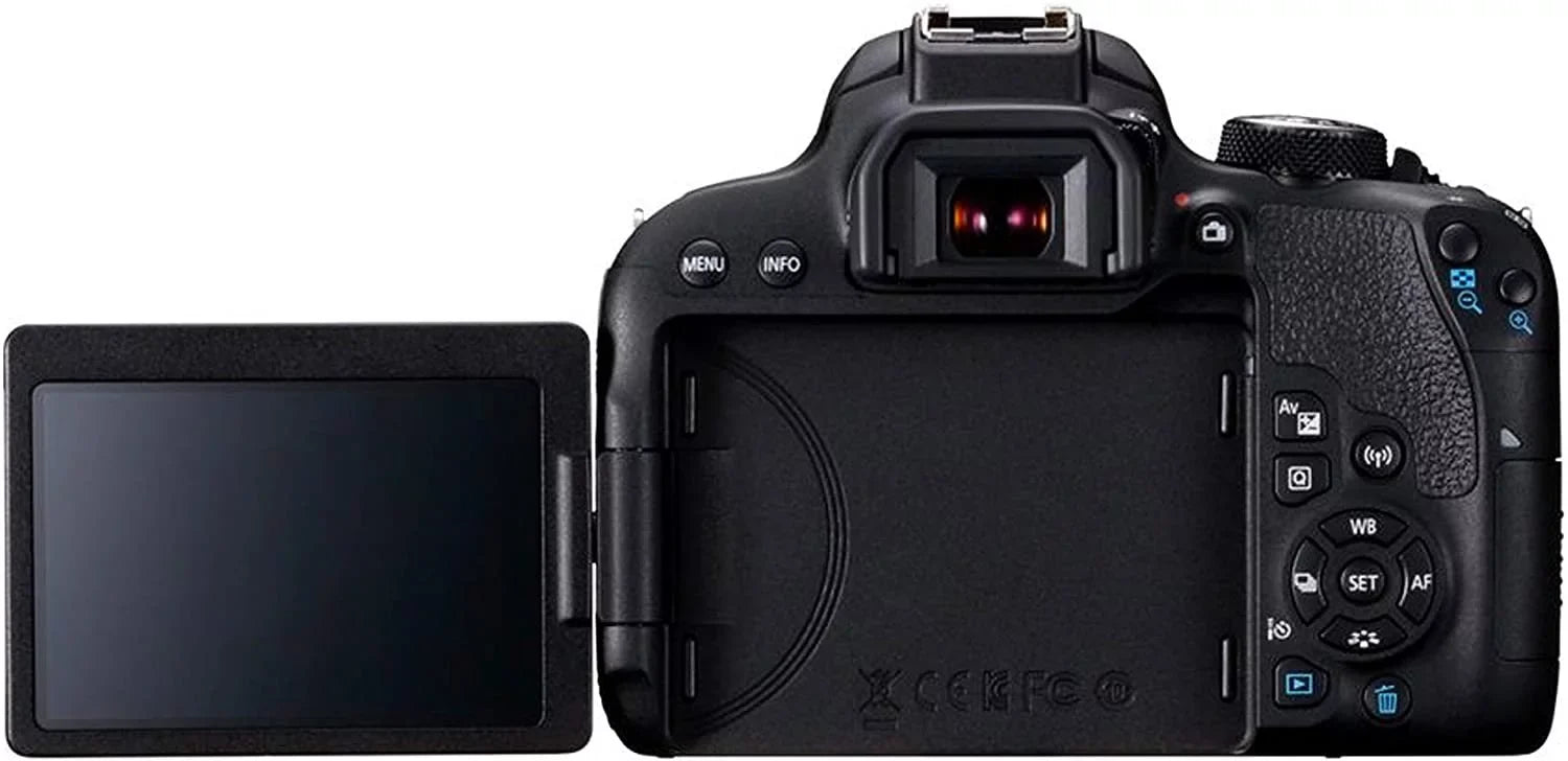 Canon EOS 800D Rebel T7i DSLR Camera w/EF-S 18-55mm F/4-5.6 is STM Zoom Lens + 75-300mm F/4-5.6 III Lens + 128GB Memory + Case + Tripod + Filters 38pc Bundle