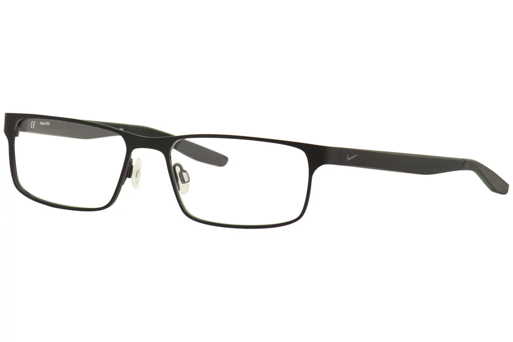Nike Men's Eyeglasses 8131 001 Satin Black Full Rim Optical Frame 55mm