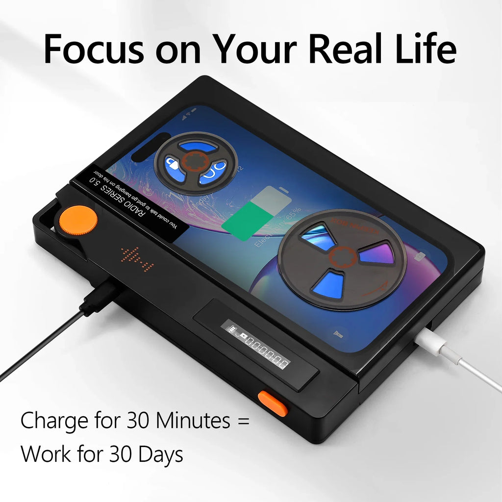 Cell Phone Lock Box with Timer, Portable Timed Lock Box for Phone With Semi-Transparent Cover, Help to Prevent Phone Addiction, Focus on Real Life (L 6.7x3.5x0.7, Black-One Screen)