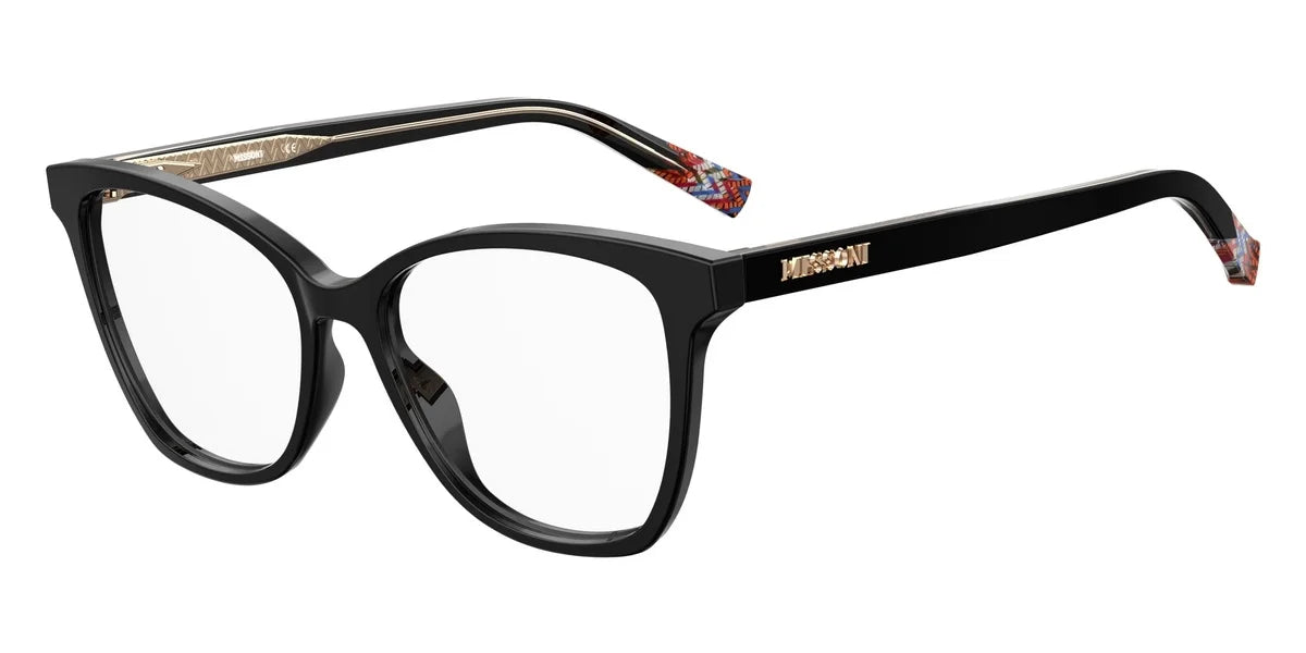 Missoni 13 Full Rim Rectangular Black Eyeglasses