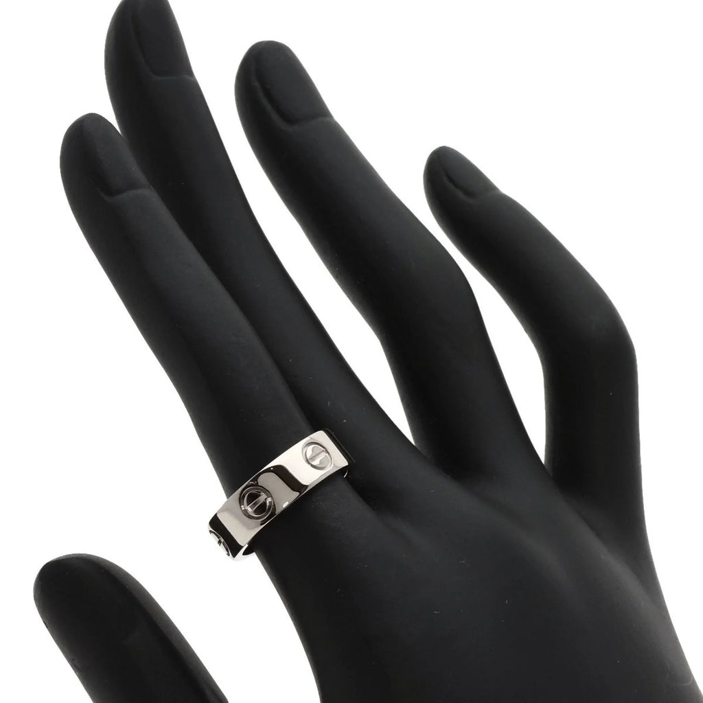 Pre-Owned Cartier Love Ring #51 Ring, 18K White Gold, Women's, CARTIER (Good)