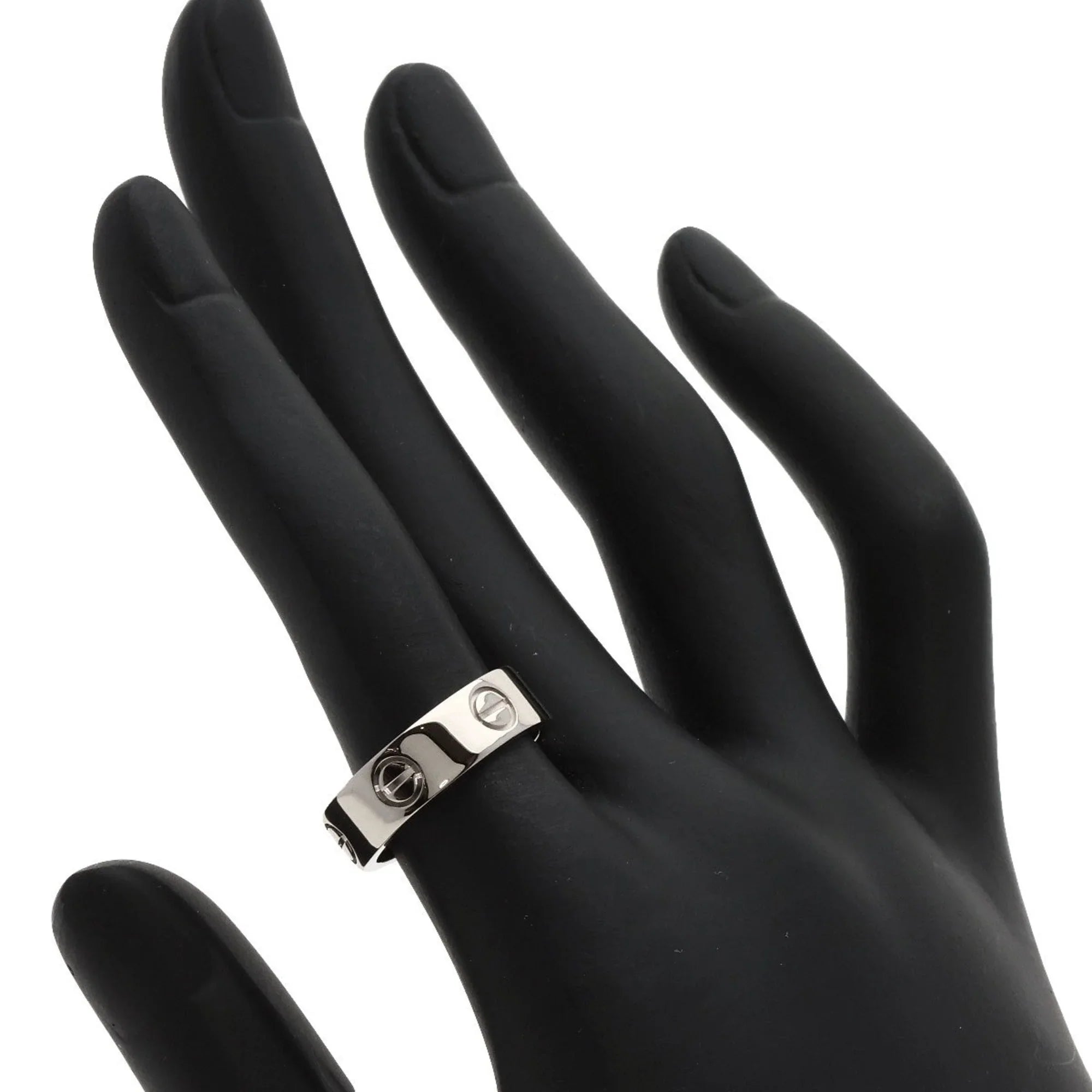 Pre-Owned Cartier Love Ring #51 Ring, 18K White Gold, Women's, CARTIER (Good)