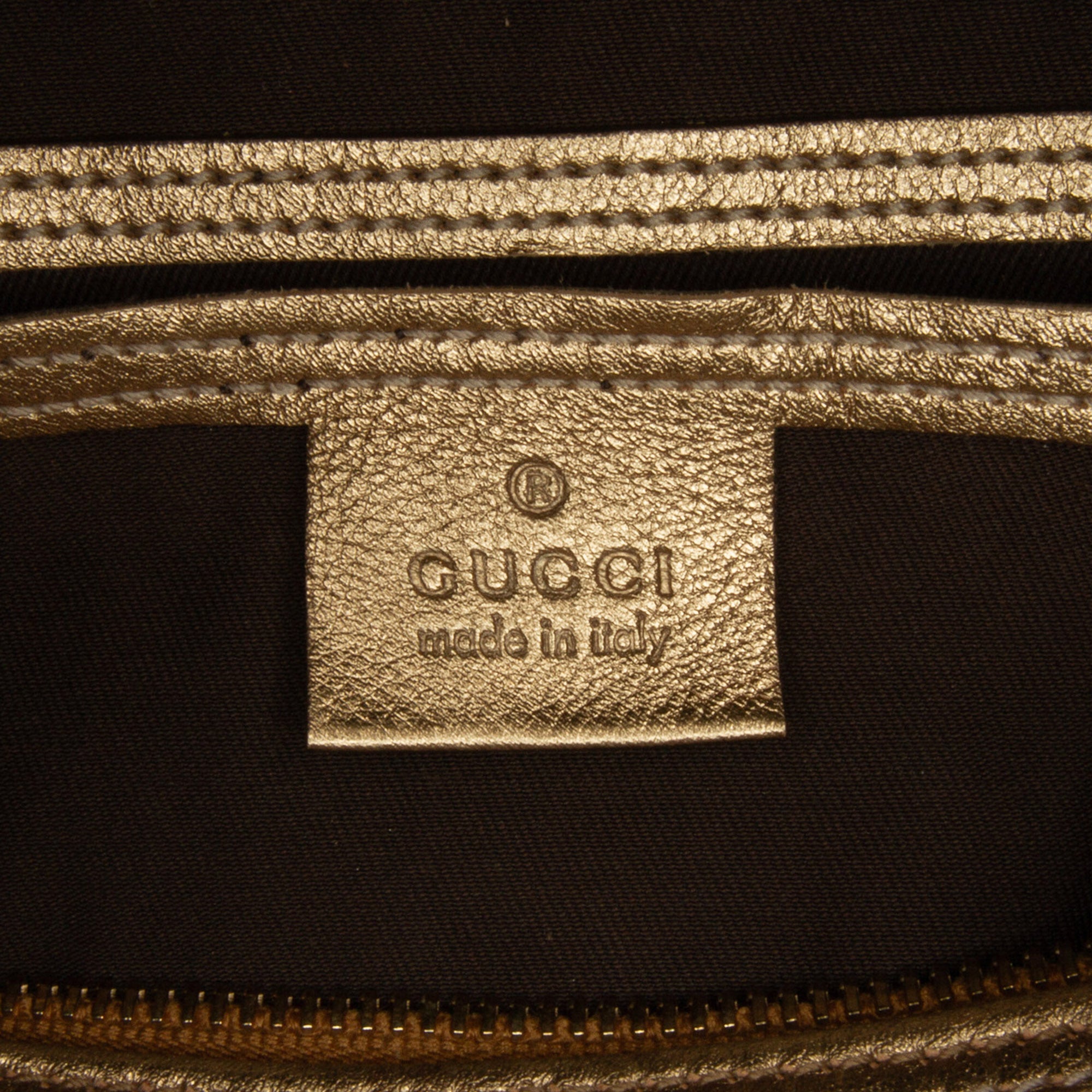 Pre-Owned Authenticated Gucci GG Crystal Joy Satchel Coated Canvas Fabric Brown Unisex (Fair)