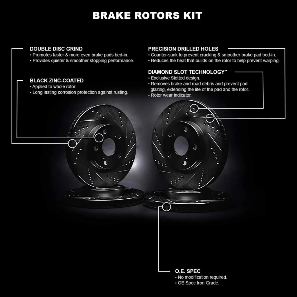 R1 Concepts Whpn2 20005 R1 Concepts Brake Rotor D/S Black Fits select: 2014-2017 JAGUAR F-TYPE S, 2018-2020 JAGUAR F-TYPE