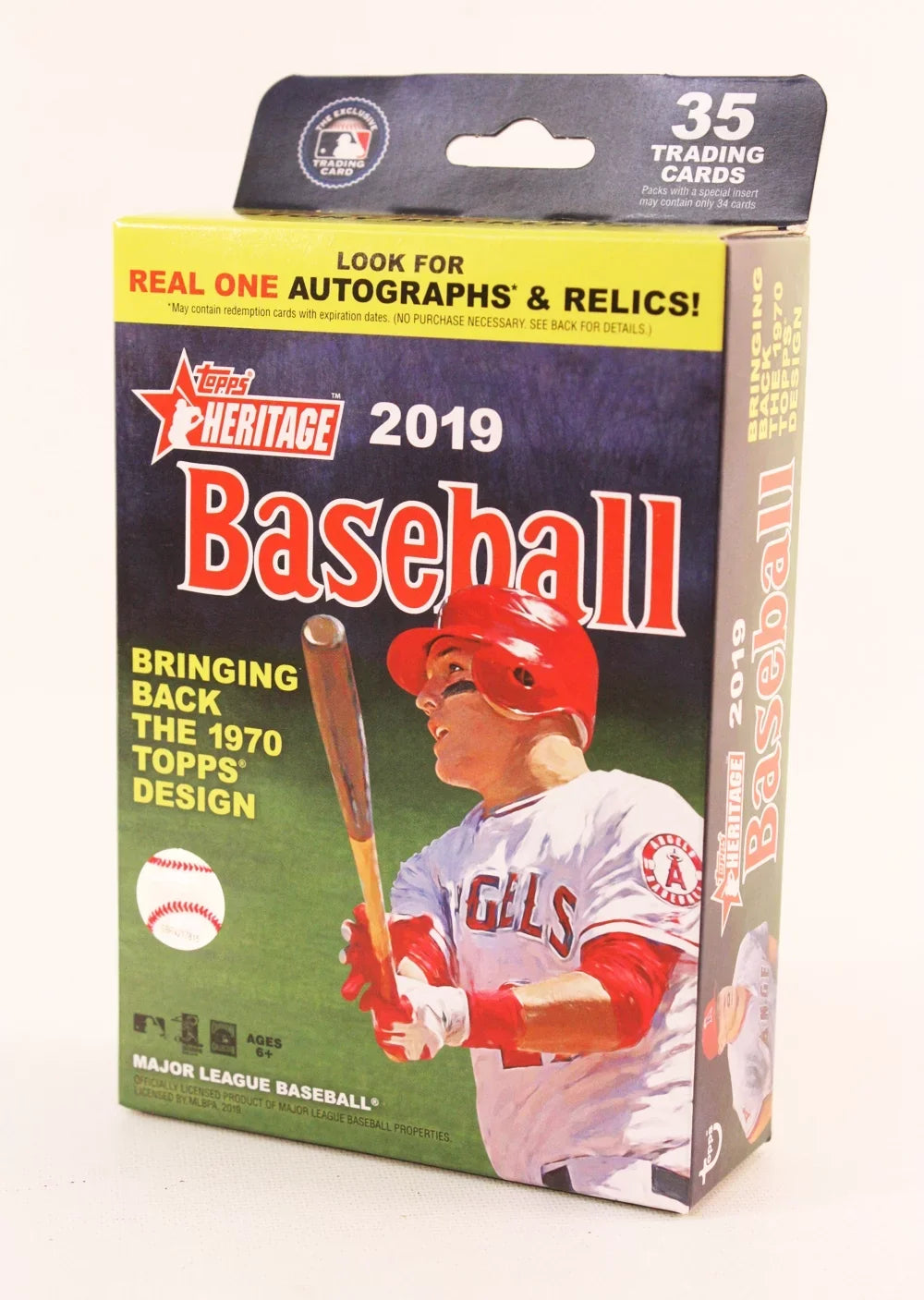 MLB 2019 Topps Heritage Baseball Trading Card HANGER Box