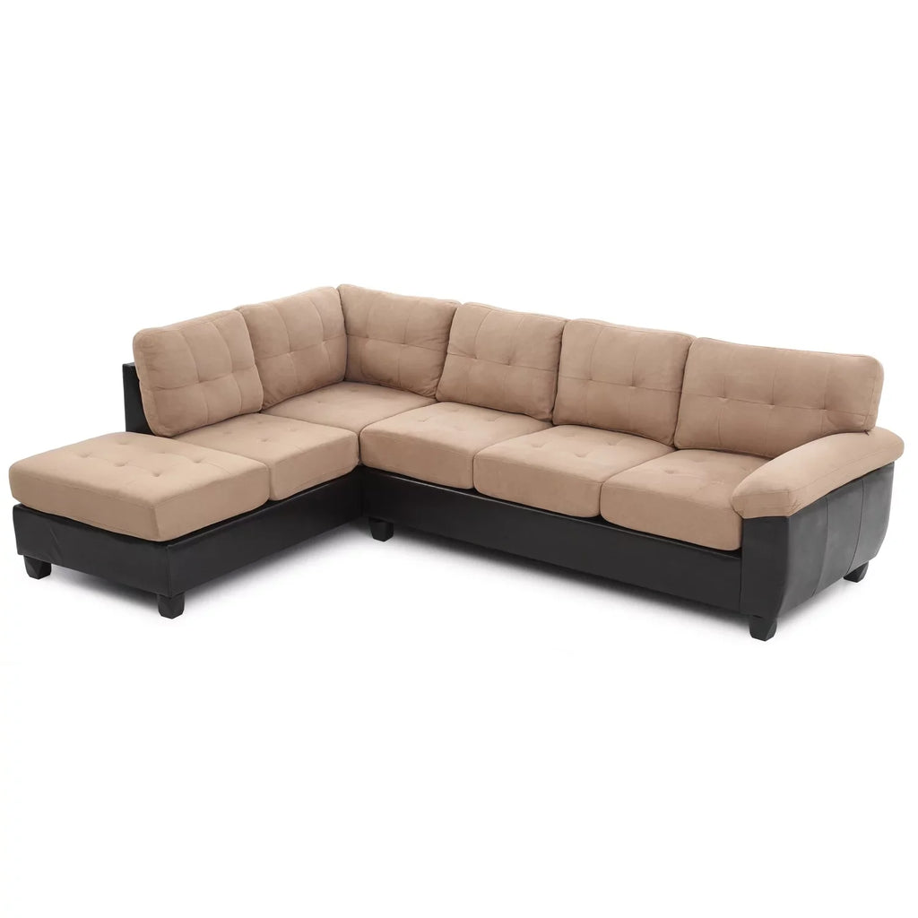 Homestock Retro Renaissance G908B-SC Sectional , Mocha