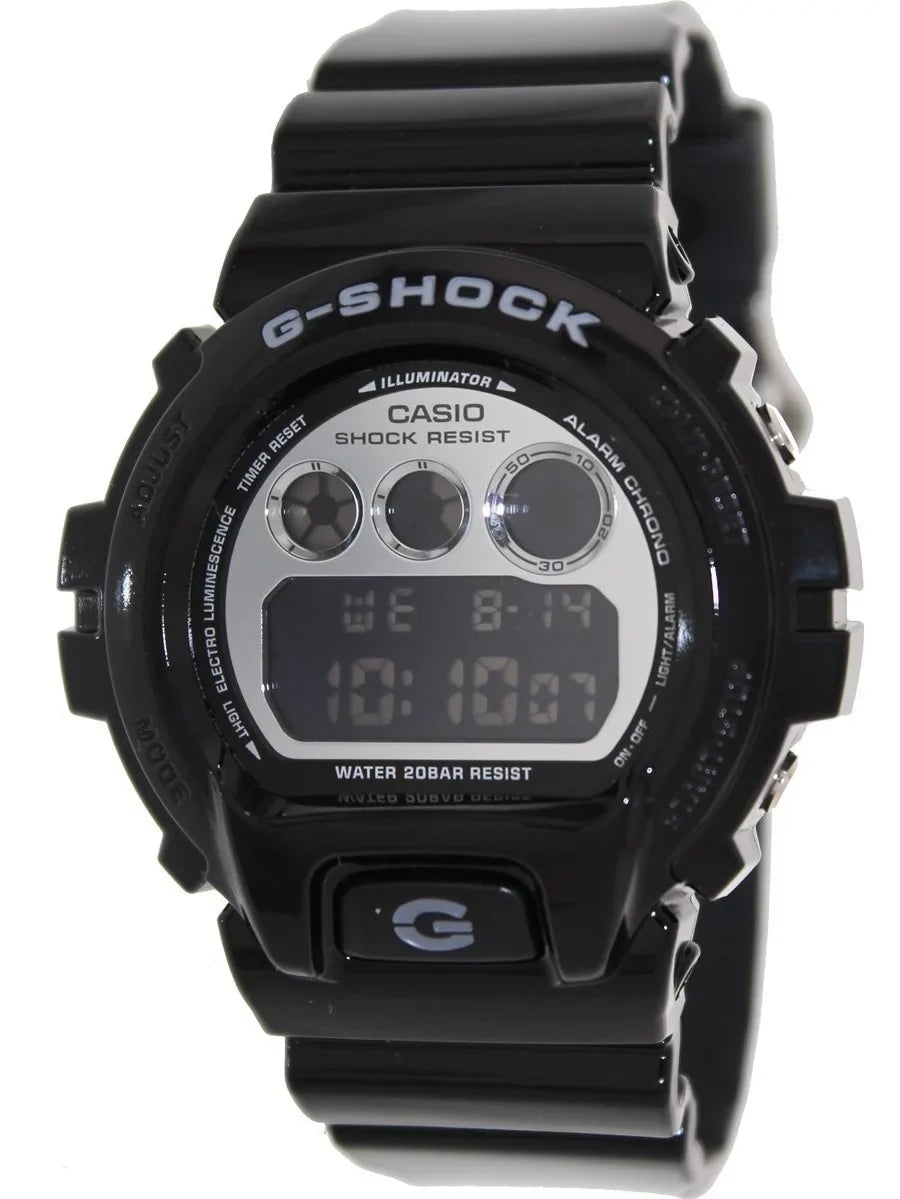 DW6900NB-1 Men's G-Shock Black Resin Auto Calendar Alarm Watch