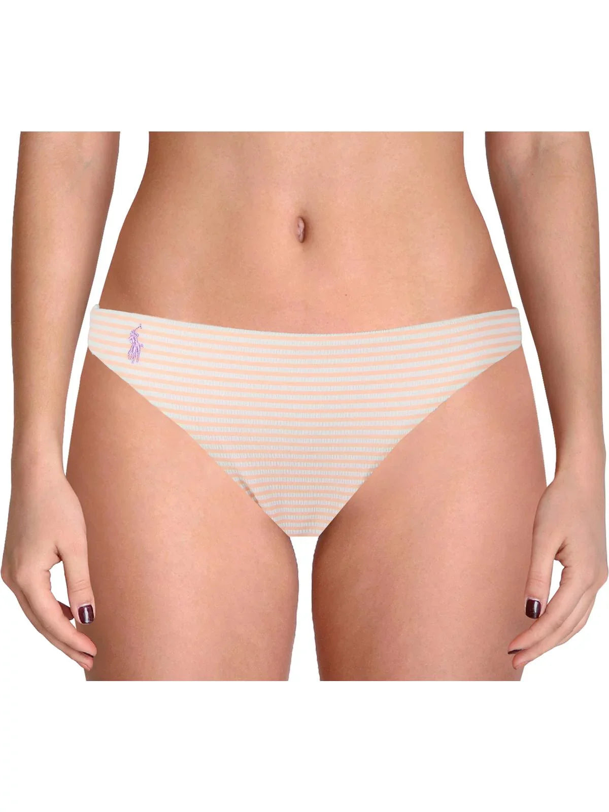 Polo Ralph Lauren Womens Seersucker Striped Swim Bottom Separates