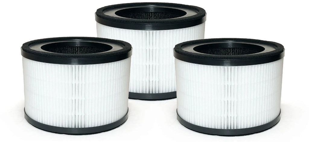 Nispira 3-In-1 MAF-02 High Efficiency True HEPA Activated Carbon Filter Replacement Compatible with Miko IBUKI M Air Purifier 3 Pack