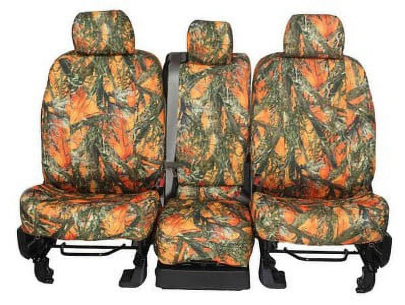 CalTrend Center 50/50 Split Bench TRUETIMBER Seat Covers for 1994-1997 Toyota Land Cruiser - TY120-72KA BLAZE Insert and Trim