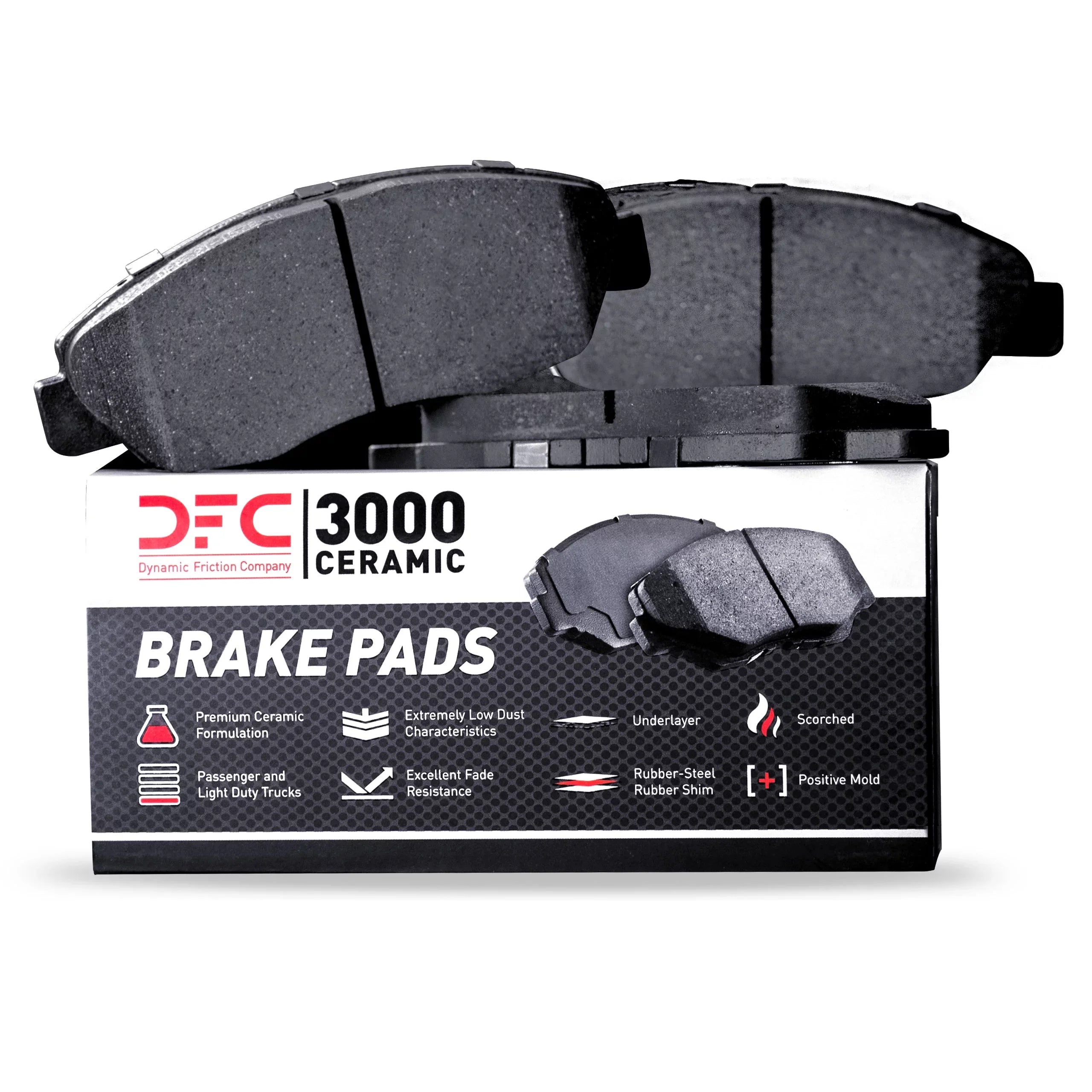 Dynamic Friction Company 3000 Ceramic Brake Pads 1310-0839-00-Front Set For 2000-2002 Audi S4, 2000-2004 Audi A6 Quattro, 2001-2005 Audi Allroad Quattro, 2002-2003 Audi S6, 2002-2004 Volkswagen Passat