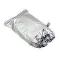 Boat Cover Yacht Protection Waterproof Heavy Duty Silver Reflective 300D Oxford Fabric Anti-smashing Durable and Tear Proof Fits V-HULL TRI-HULL Runabouts and Bass Boats 11-13FT