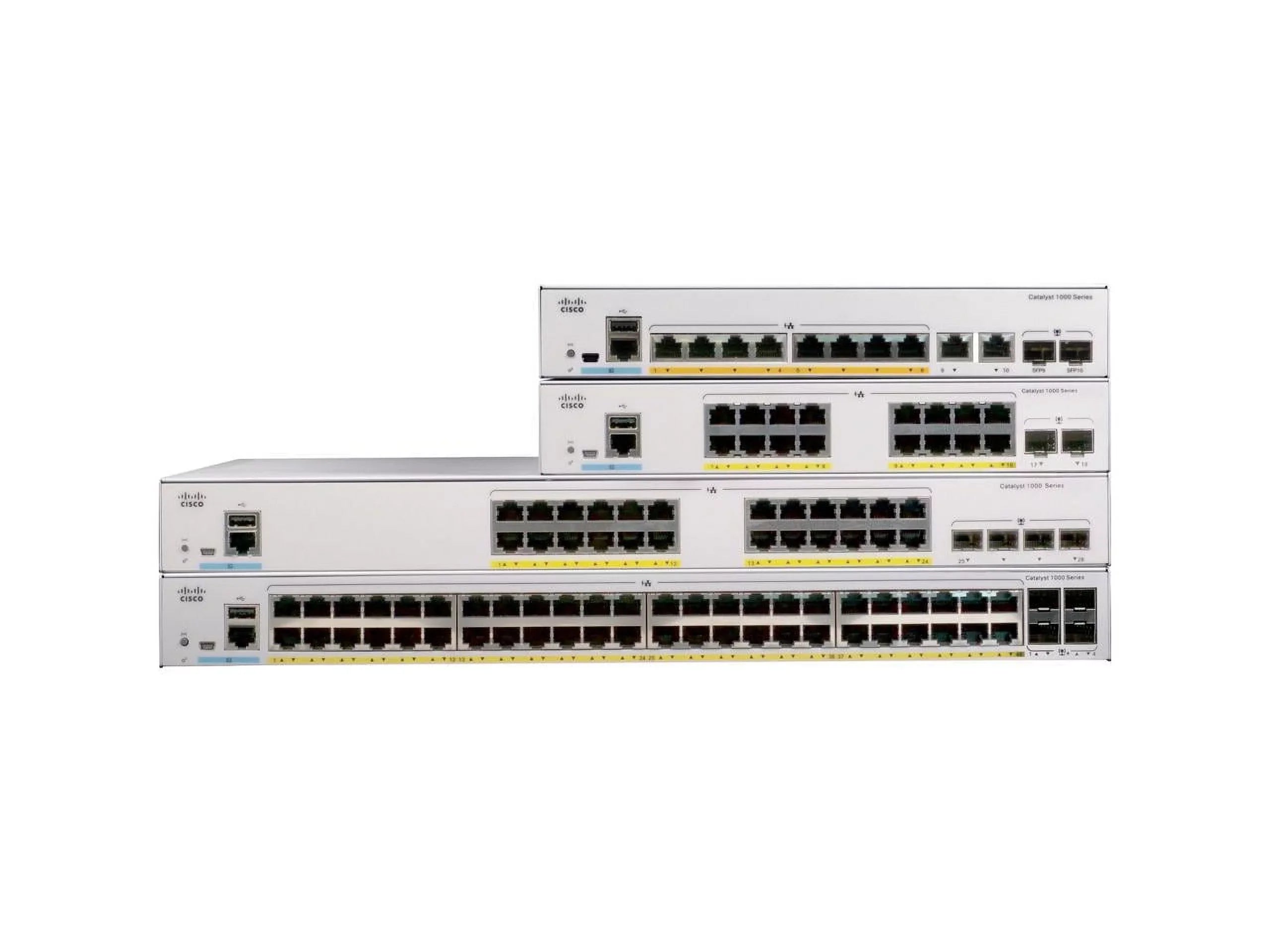 Cisco - C1000-16T-E-2G-L - Cisco Catalyst C1000-16T Ethernet Switch - 16 Ports - Manageable - 2 Layer Supported -
