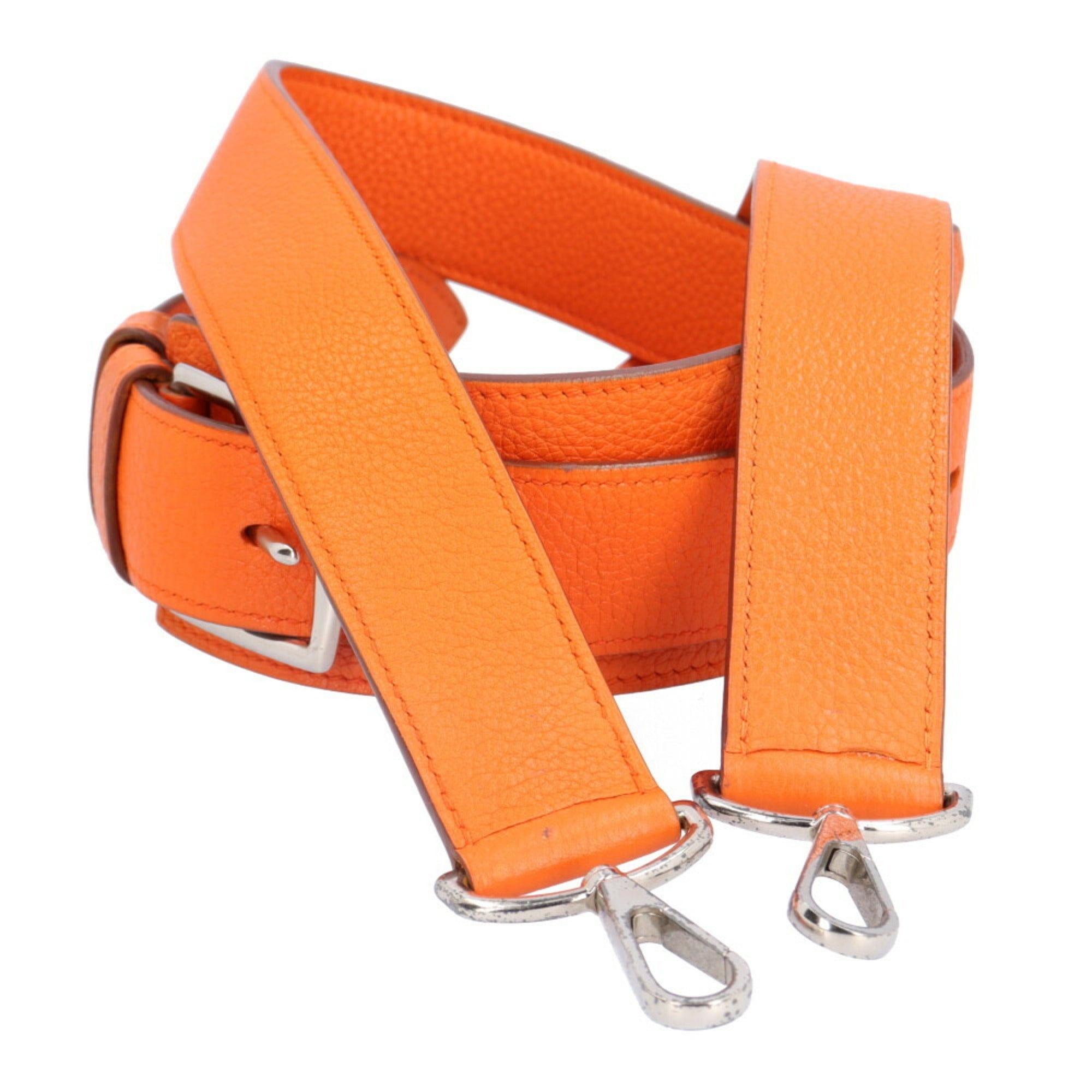 Pre-Owned Hermes Gypsière 34 Shoulder Bag Taurillon Clemence Orange Women's HERMES BRB10010000013133 (Good)