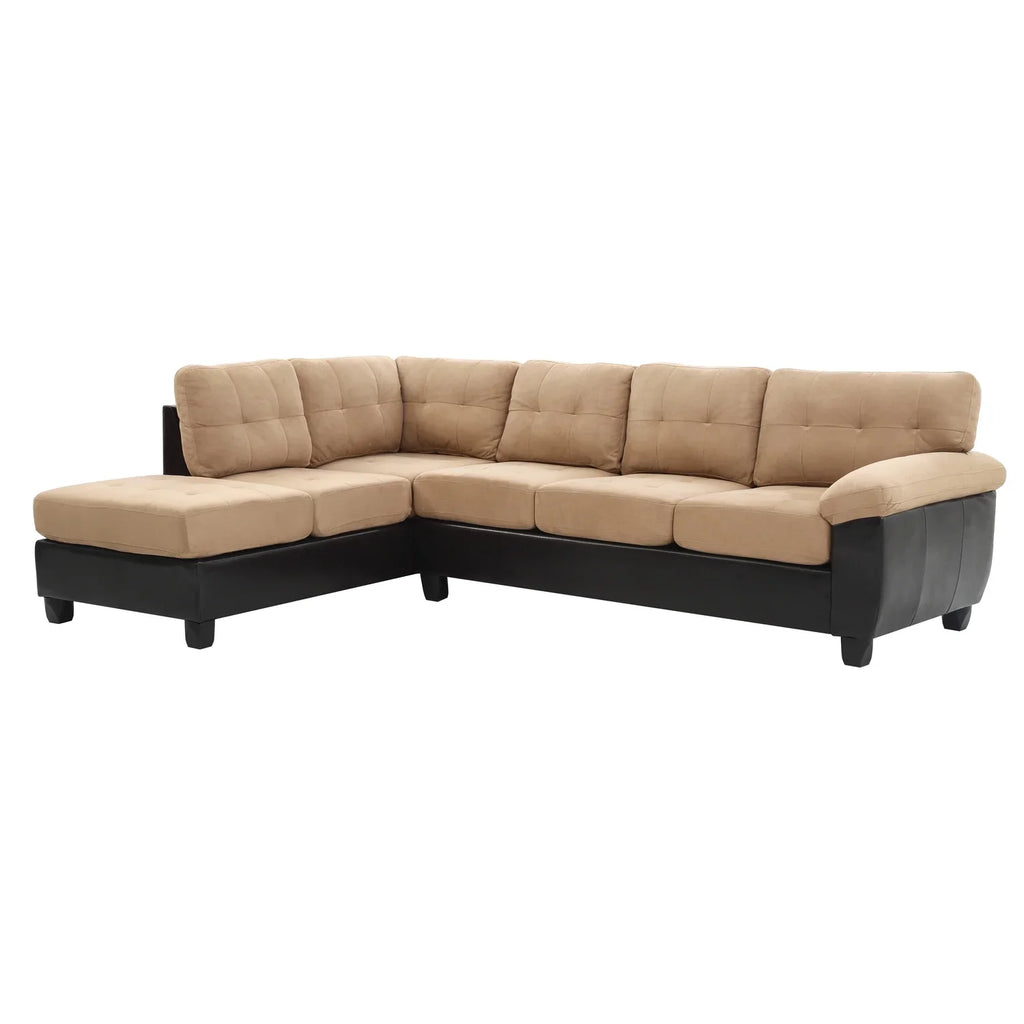 Homestock Retro Renaissance G908B-SC Sectional , Mocha