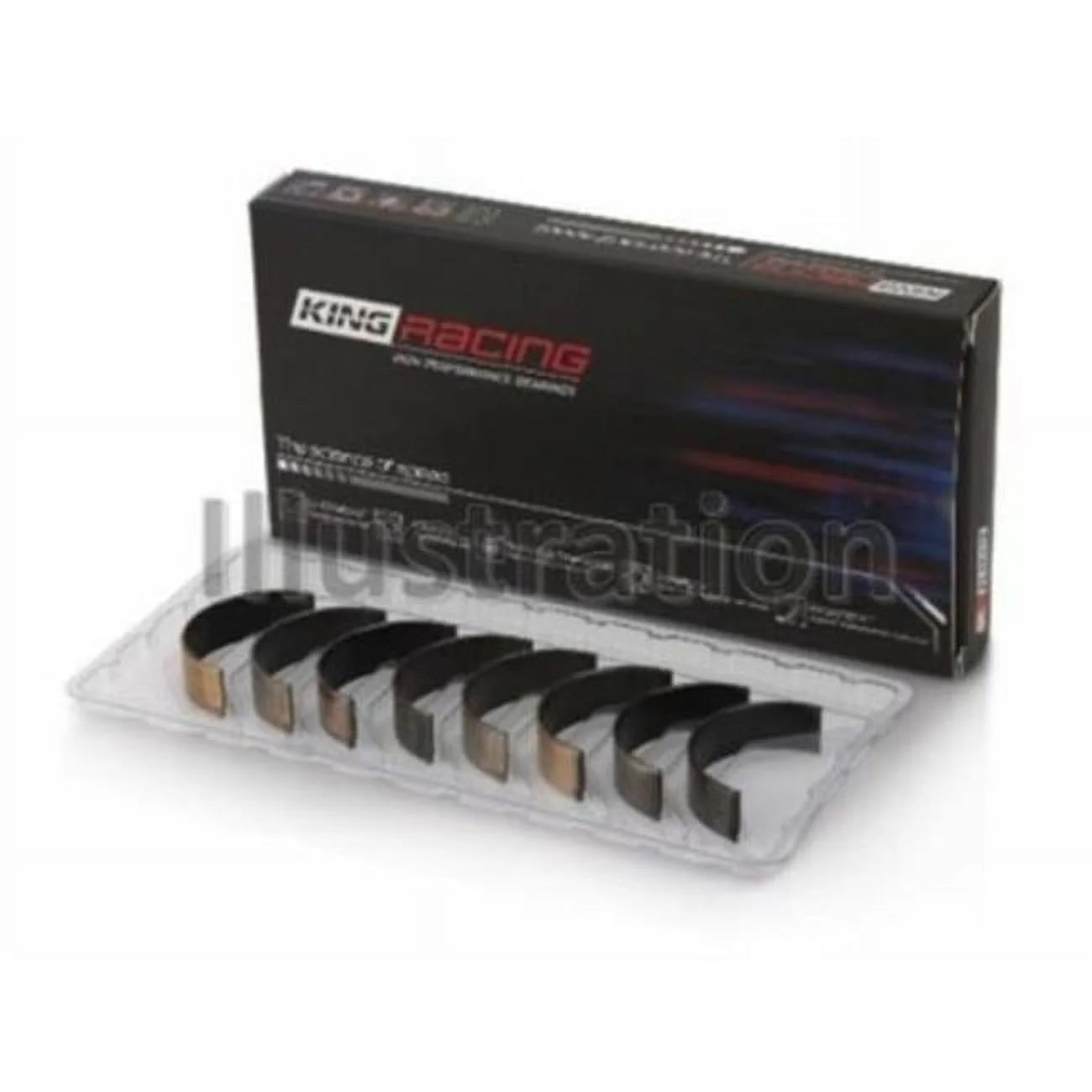 King Mitsubishi 4B11T EVO X 2007 Performance Rod Bearing Set for 2017 Mitsubishi Lancer - 0.25 in. Size
