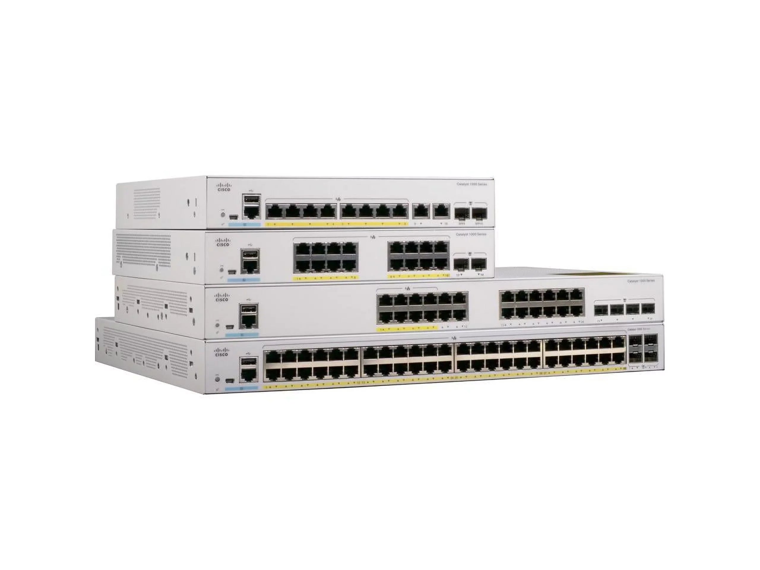 Cisco - C1000-16T-E-2G-L - Cisco Catalyst C1000-16T Ethernet Switch - 16 Ports - Manageable - 2 Layer Supported -