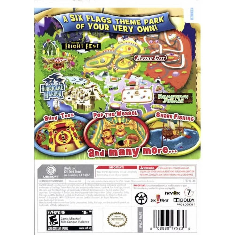 Six Flags: Fun Park | Nintendo Wii | 2009 | Tested