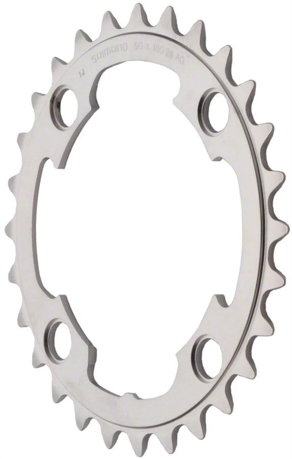 Shimano XTR M985 10-Speed Chainring - Silver Tooth Count: 28 Chainring BCD: 88