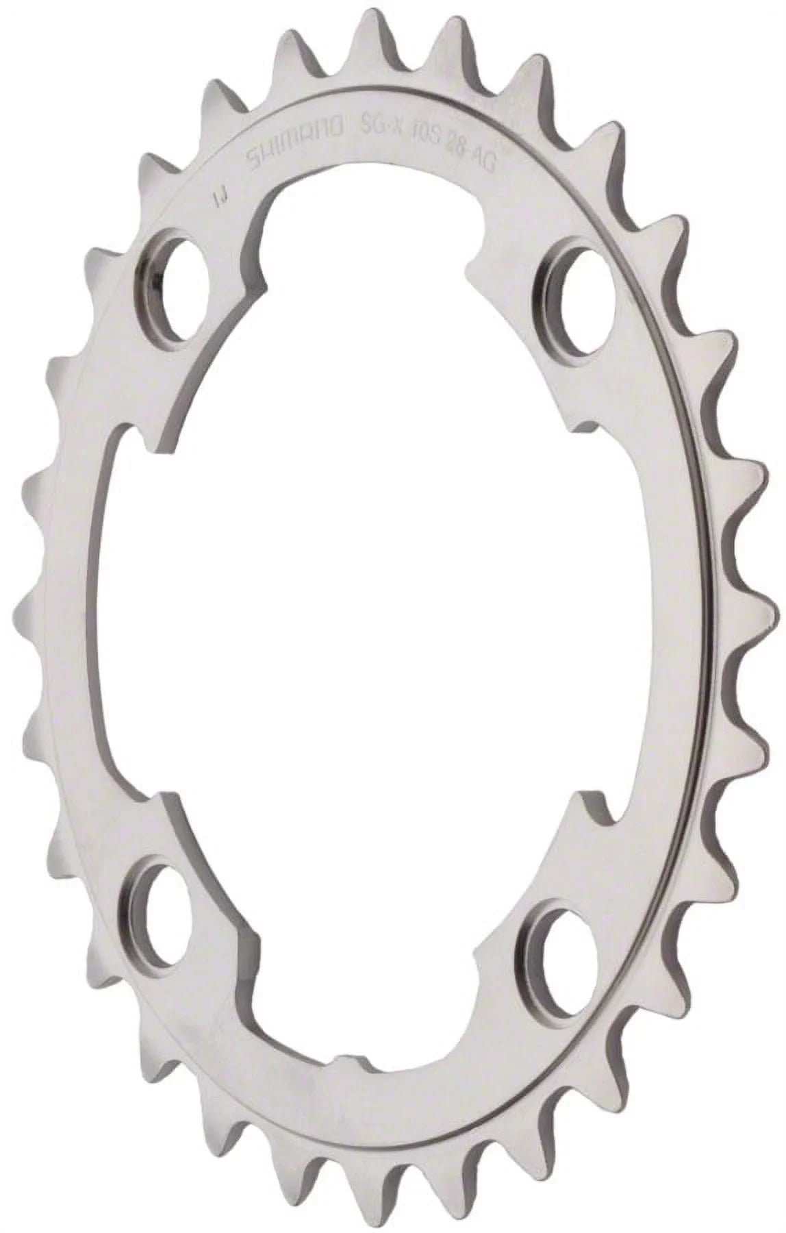 Shimano XTR M985 10-Speed Chainring - Silver Tooth Count: 28 Chainring BCD: 88