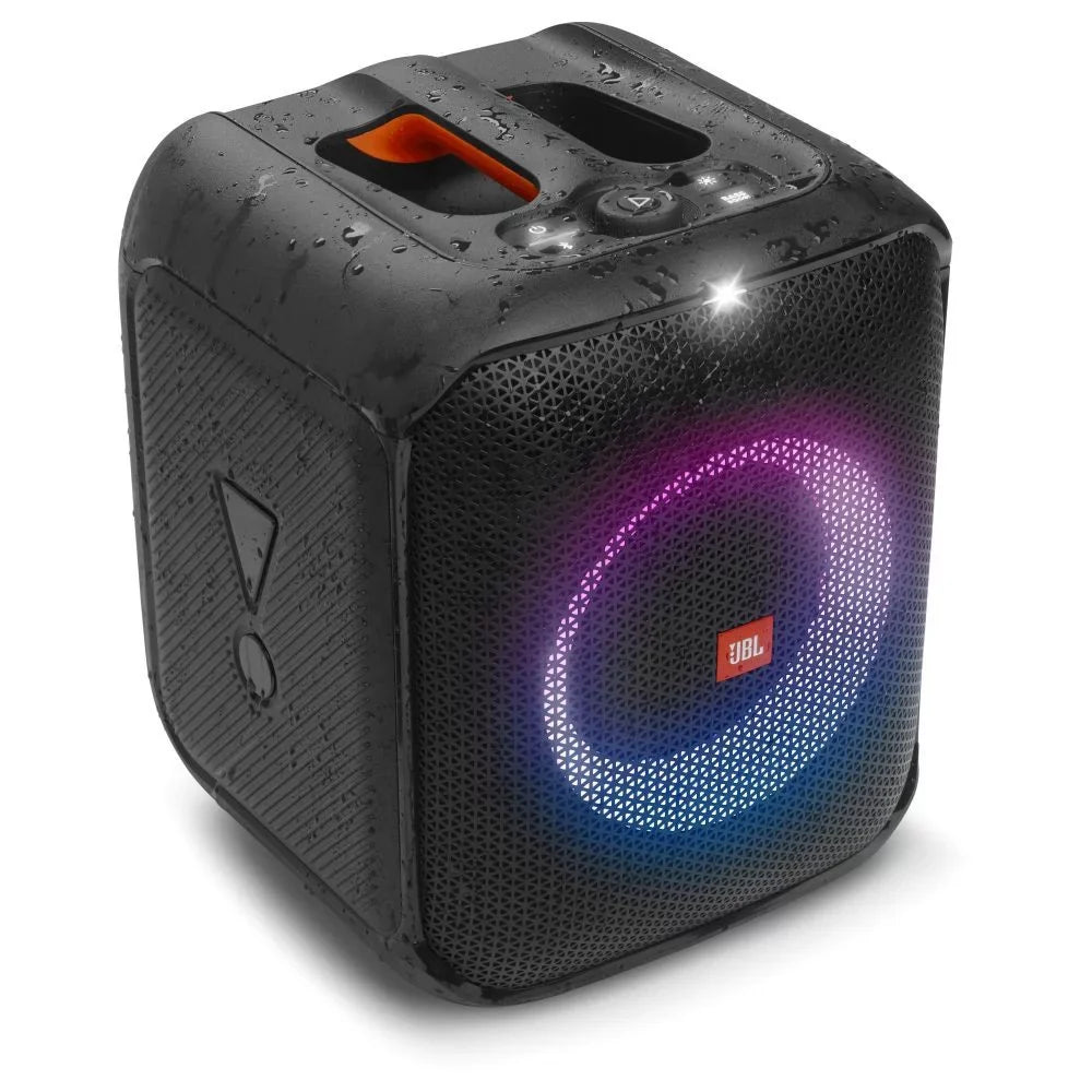 JBL Partybox Encore Essential Portable Compact Party Speaker w LED+Wireless Mics