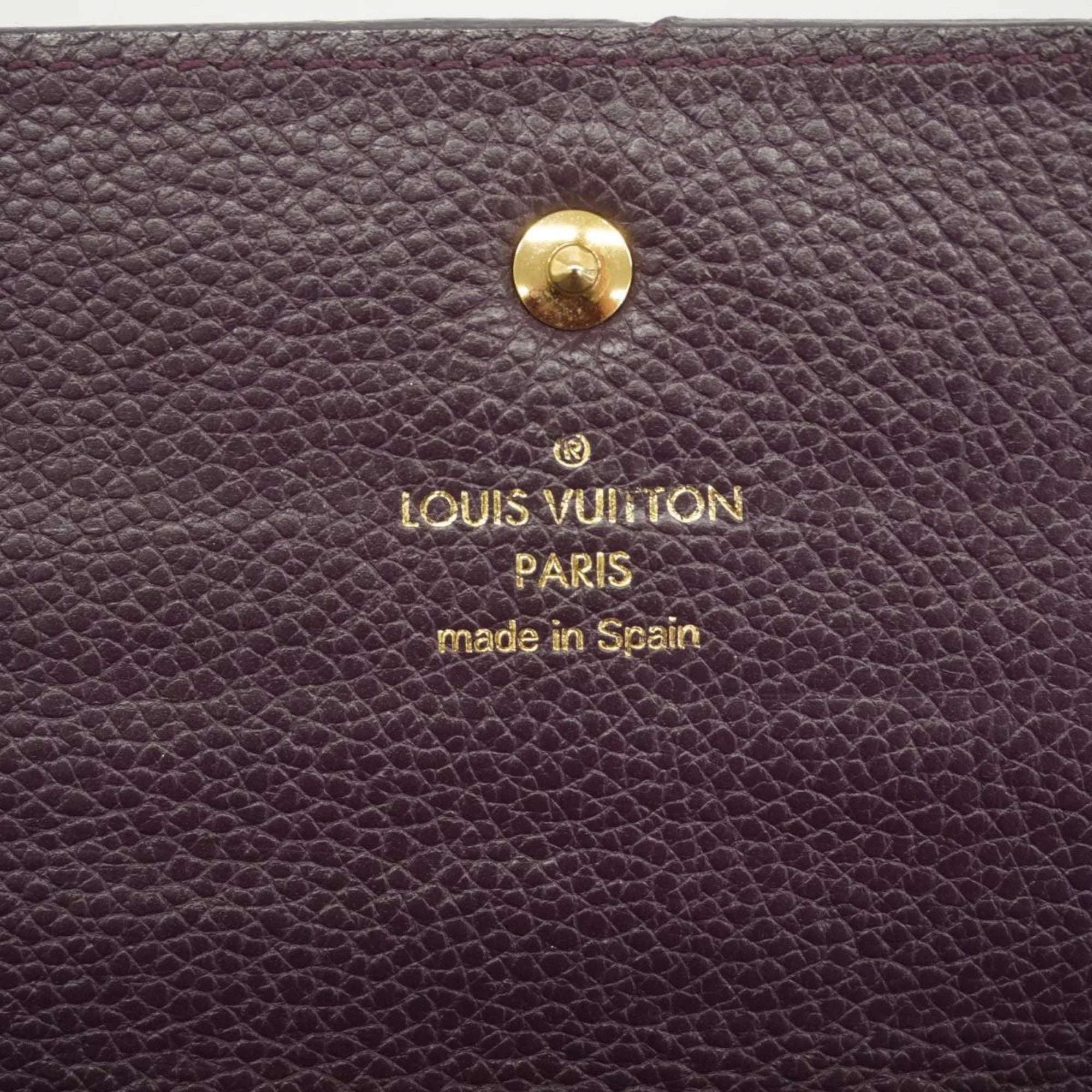Pre-Owned Louis Vuitton Tri-fold Long Wallet Monogram Empreinte Portefeuille Virtuose M60294 Orb Ladies (Good)