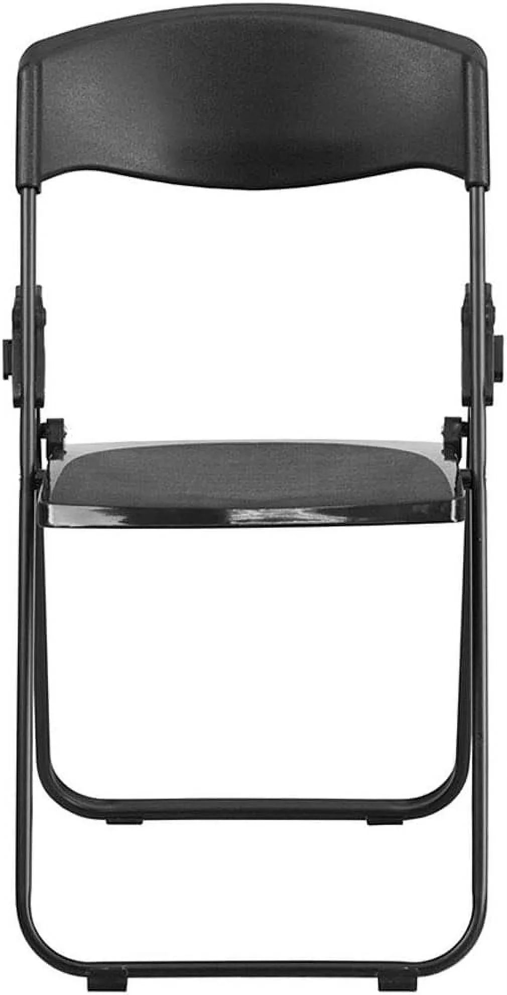 HERCULES Series 500 Lb. Capacity Heavy Duty Black Plastic Folding Chair With Built-In Ganging Brackets