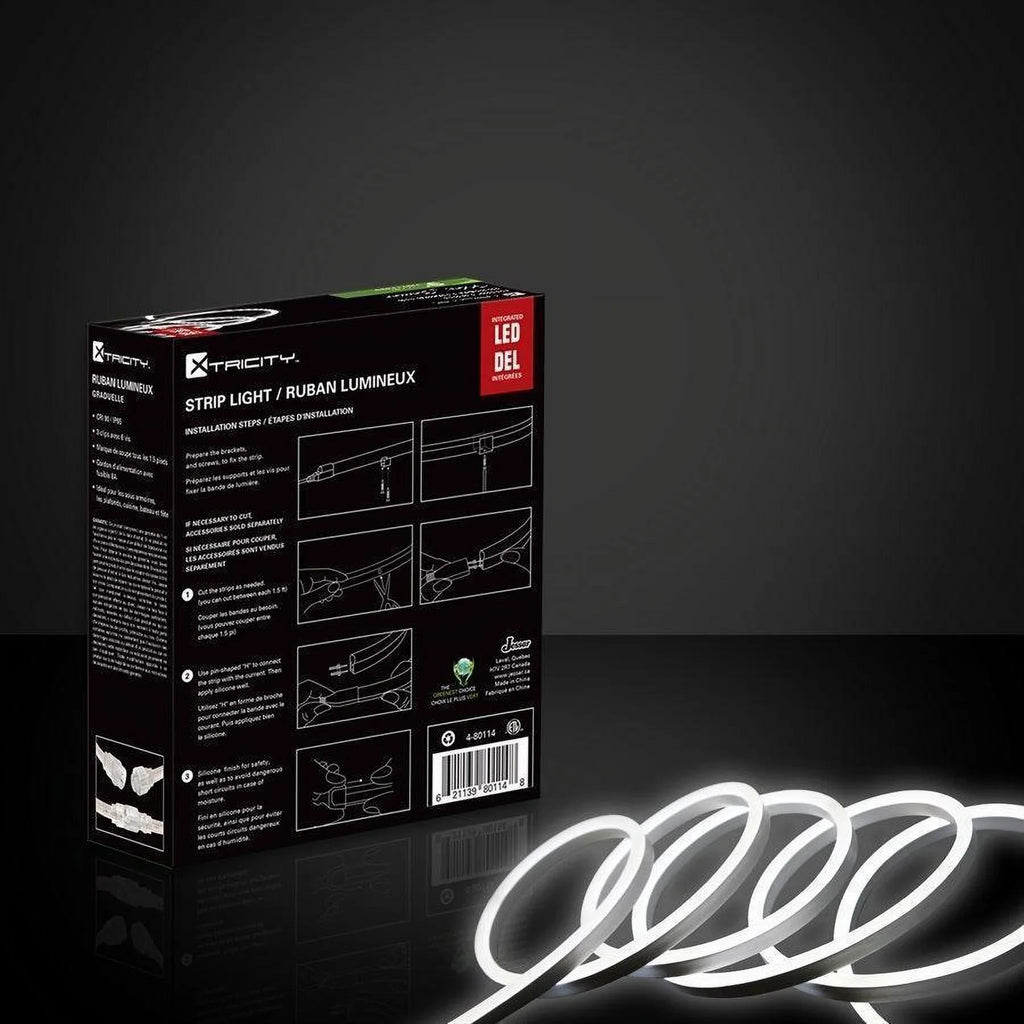 Xtricity Flexible Led Strip 9 feet/6w-3'/120v/White 5000k Indoor and Outdoor