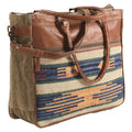 KB OHLAY KB325 TOTE Upcycled Wool Upcycled Canvas Genuine Leather women bag western handbag purse