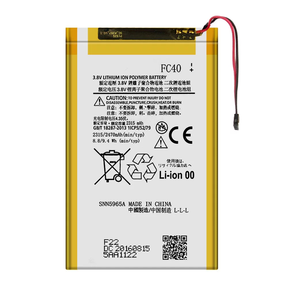 Replacement FC40 SNN5965A Battery For Motorola Moto G3/G 3rd Gen/G3 2015 3rd XT1540 XT1541 XT1542 XT1548 XT1550 XT1557 TOOL