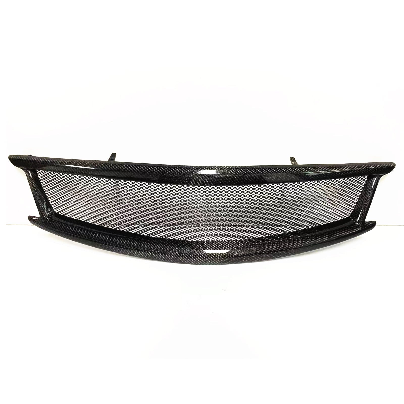 Front Car Bumper Grille Grill for Infiniti G G37 Nissan Skyline 2010-2014 Sedan Carbon Fiber
