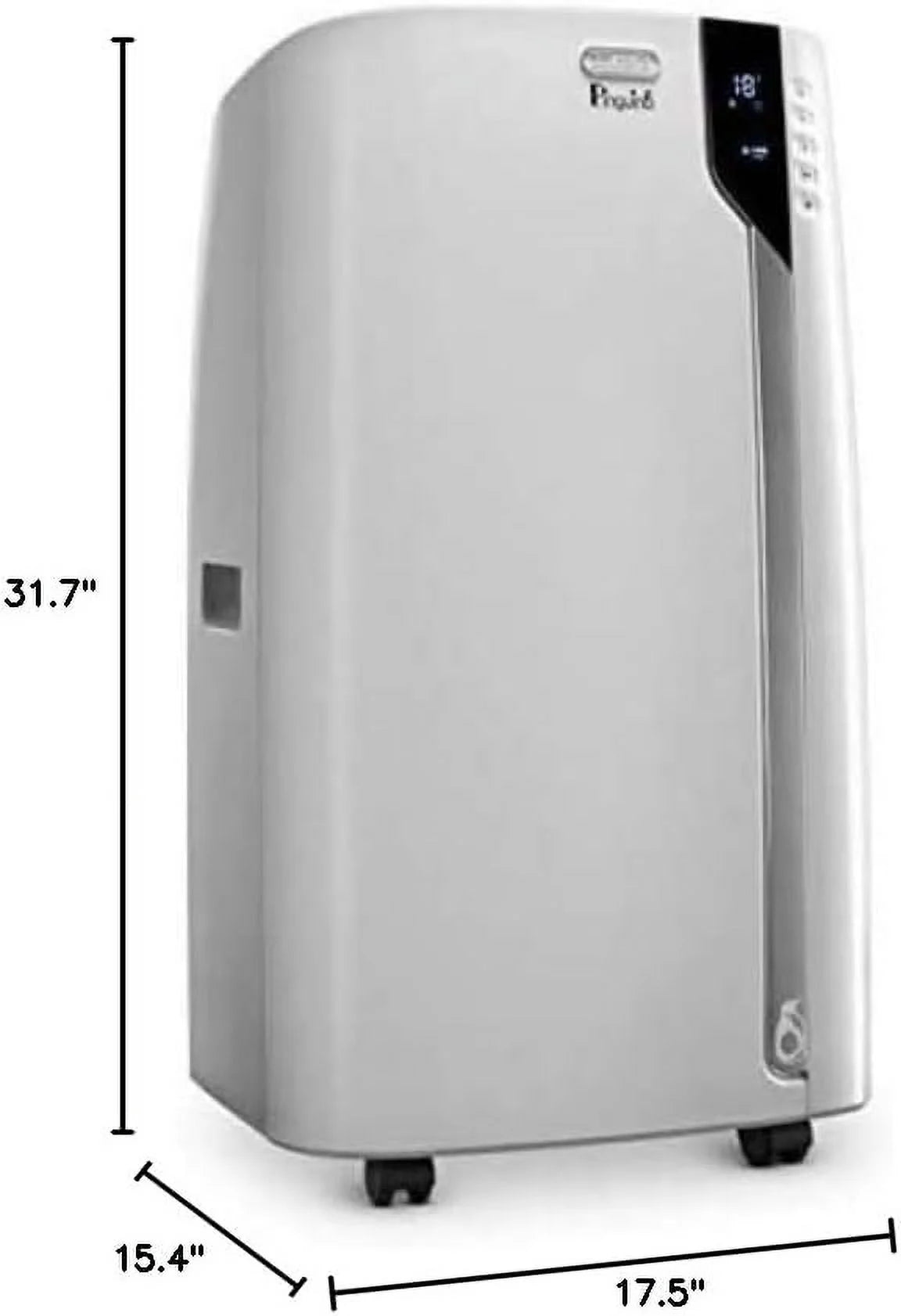 DeLonghi PACEX360LVYN WH Pinguino Portable Air Conditioner, White White 12,000 BTU, Bluetooth remote, 500 Sq Ft Conditioner