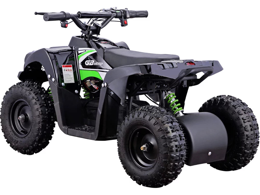 MotoTec Monster 36V 500W Kids Battery Powered ATV Four Wheeler Green