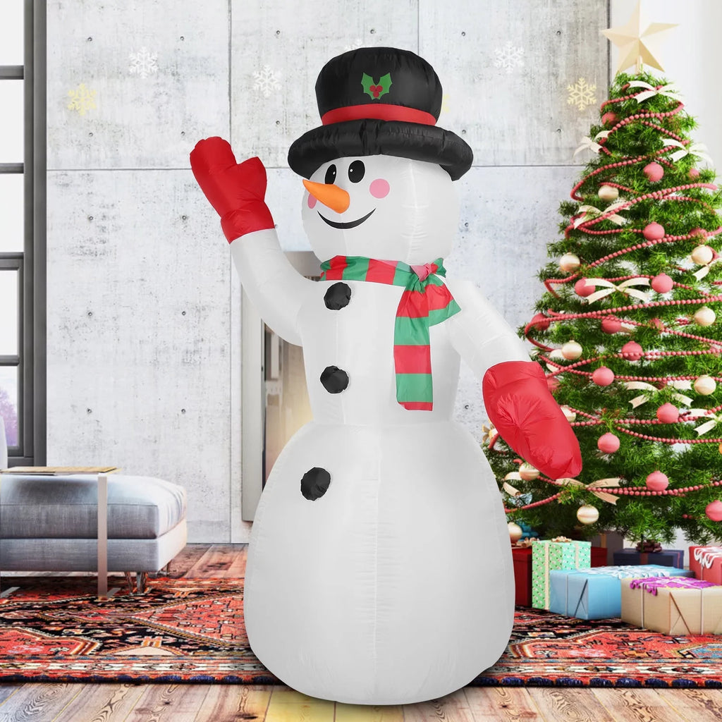 iMountek 7.9ft Christmas Inflatable Giant Snowman, Holiday Blow Up Yard Decoration, Huge Light Up Snowman for Holiday Party Garden Yard Lawn Winter Decor