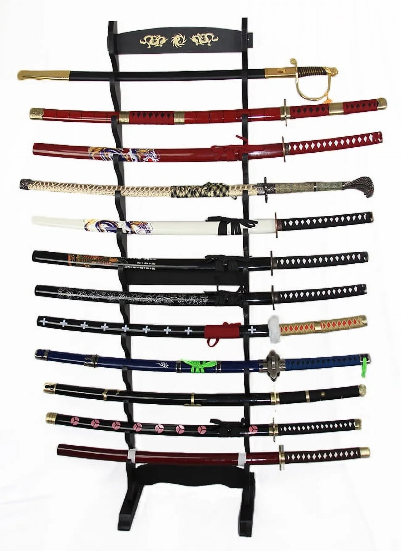 Defender Xtreme Deluxe 12Tier Yin Yang Design Sword Stand Warrior Sword Display